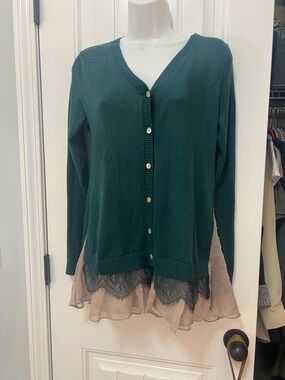 LOGO by Lori Goldstein cardigan sweater